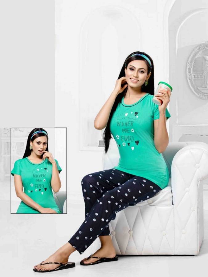 Full Pant 21 To 26 Hosiery Cotton Full Night Suits